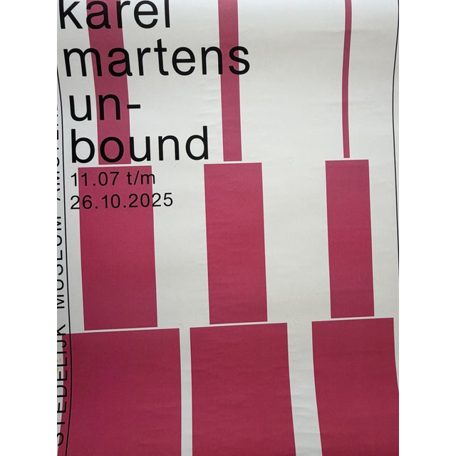 Karel Martens – Unbound (2025),Exhibition Poster, Dutch Design, Printed in Netherlands For Sale - Image 9 of 9