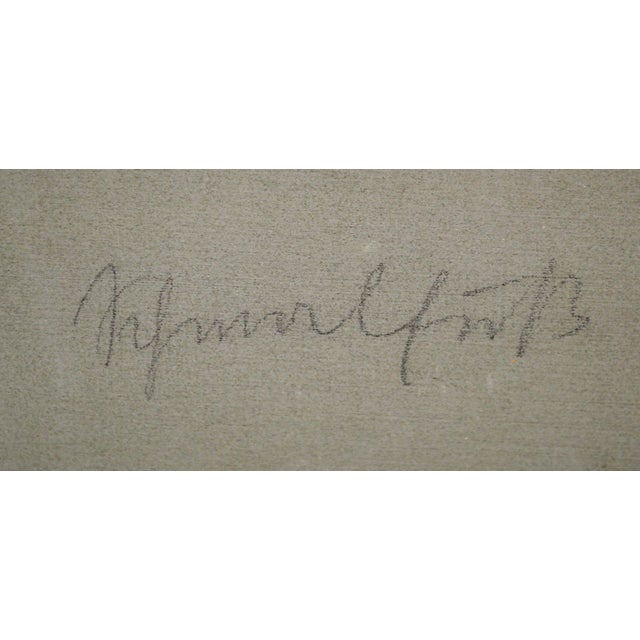 Textile House in the Forest, Mid-Century German Landscape With Trees, 1937 For Sale - Image 7 of 8