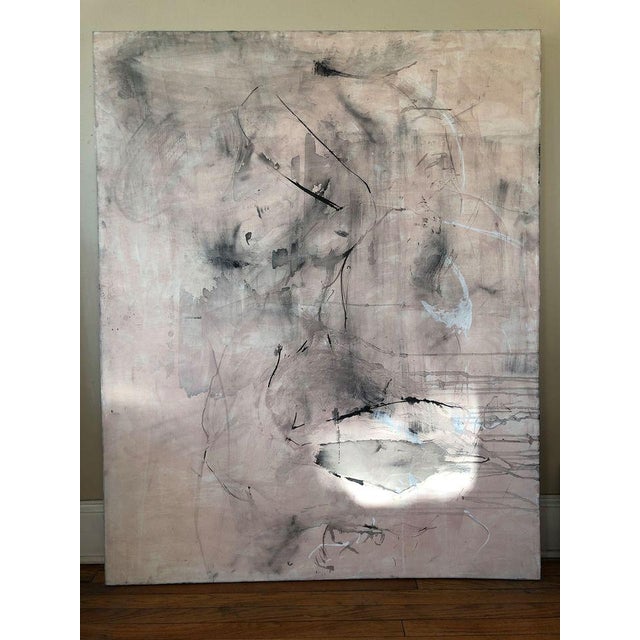 Contemporary Minimalist Abstract Mixed-Media Painting For Sale - Image 9 of 9