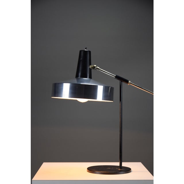Mid-Century Dutch Adjustable Architect's Desk Lamp attributed to H. Busquet for Hala Zeist, 1960 For Sale - Image 6 of 9
