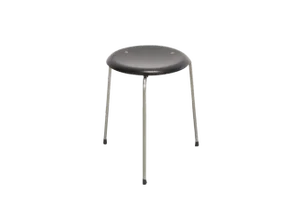 Black Dot 3170 Stool by Arne Jacobsen for Fritz Hansen, 1950s