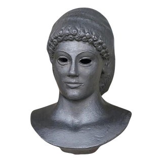 Apollo Di Piombino from the Louvre, Terracotta Bust, Early 20th Century For Sale
