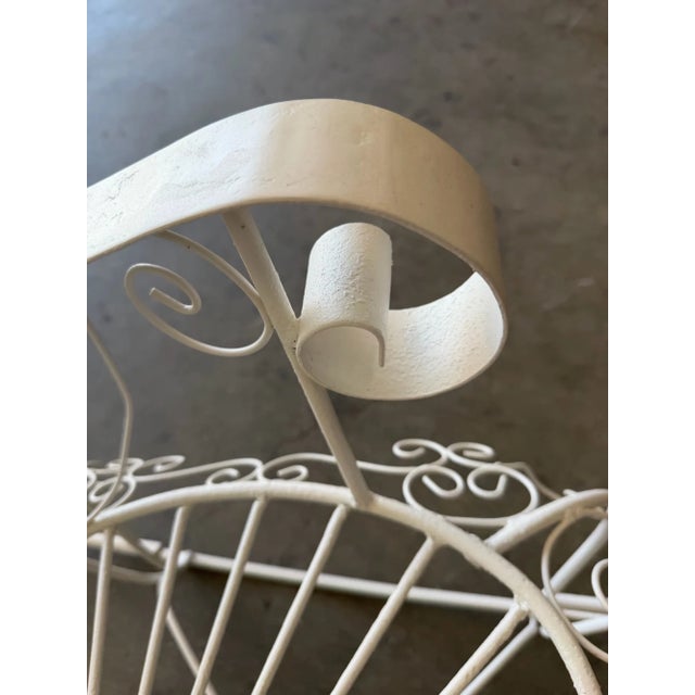 1970s Salterini Style Iron Peacock Rocking Chair For Sale - Image 14 of 18
