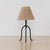 French Panoplie Petite Iron Tripod Lamp, Rope Shade For Sale - Image 3 of 10