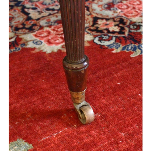 C. 1880 English Round Extending Regency Revival Dining Table For Sale - Image 11 of 11