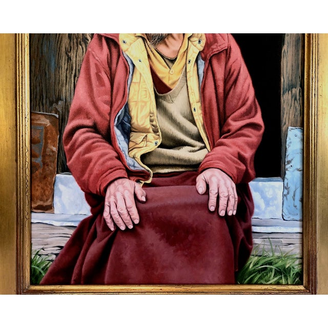 Portrait of a Nepalese Elder, “The Lama of Thame,” by Dave McNally For Sale - Image 4 of 12