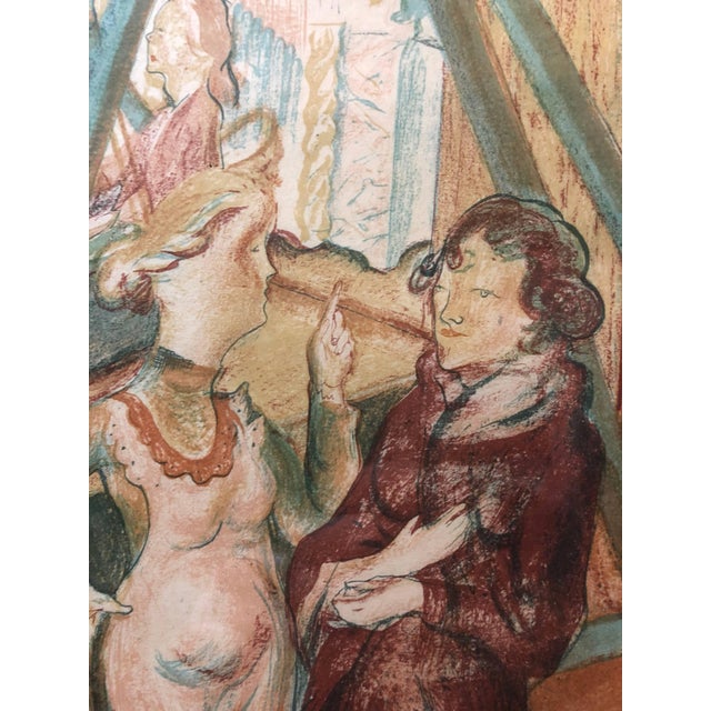 Vojtech TittelbachCzech Park Scene, Swing Set Weimar Era 1923 Lithograph, 1923 For Sale - Image 4 of 6