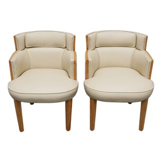 Banker's Armchairs, 1930s, Set of 2 For Sale