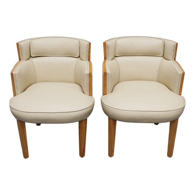 Banker's Armchairs, 1930s, Set of 2 For Sale