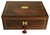 Victorian Rosewood Writing Slope with Brass and Leather Inlay, UK, 1880, Set of 5 For Sale - Image 13 of 13