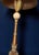 Hollywood Regency Vintage Hollywood Regency Neoclassical Gilt Lamp W/ Marbled Orb & Metal Leaves For Sale - Image 3 of 5