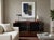 Wood Vintage Distressed Brick Red Marks Point Edge Credenza Sideboard Cabinet For Sale - Image 7 of 18