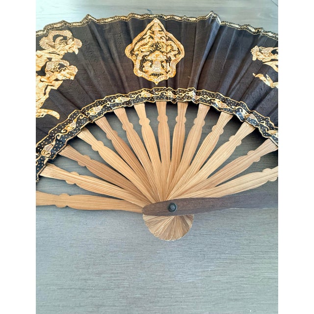 Large Batik Folding Fan For Sale In Jacksonville, FL - Image 6 of 13