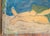Textile Mid-Century Modern French or American School Figure Reclining in Style of Milton Avery For Sale - Image 7 of 11