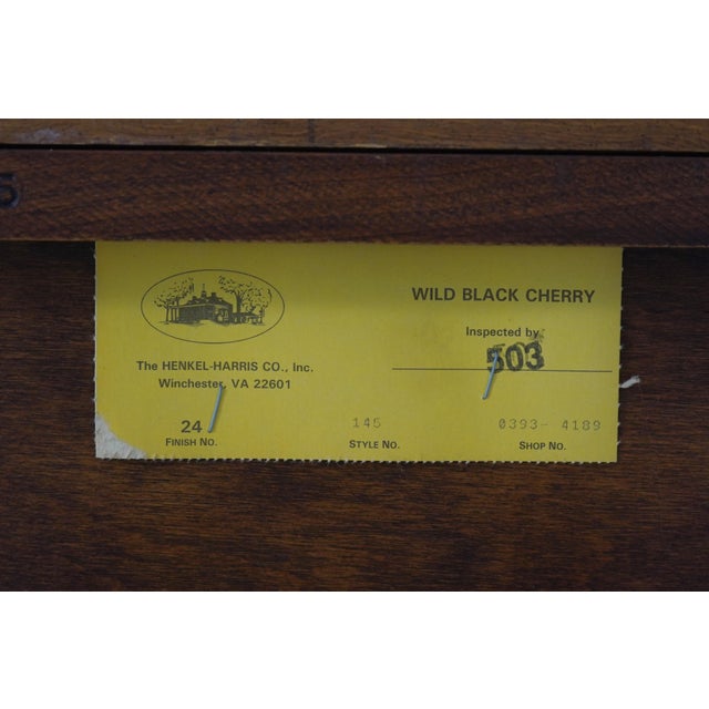 Henkel Harris Cherry Philadelphia Highboy For Sale - Image 18 of 18