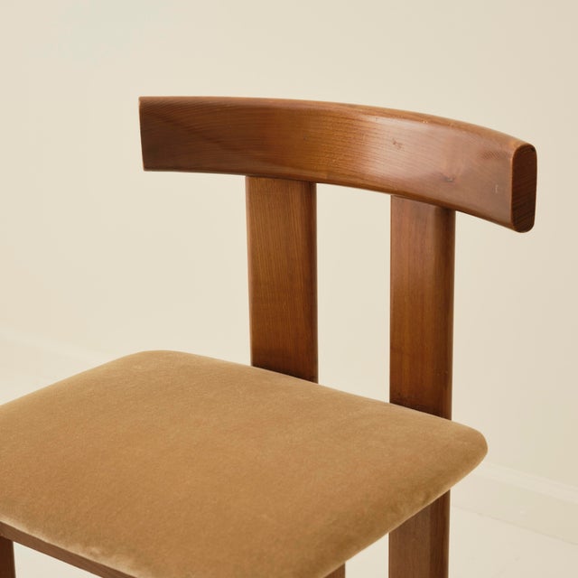 Luigi Vaghi Dining Chairs in Walnut, Set of 6, Italy 1960s For Sale - Image 12 of 12