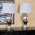 Pair of Vintage Mercury Glass Table Lamps With Light-Gray Drum Shades For Sale - Image 18 of 18