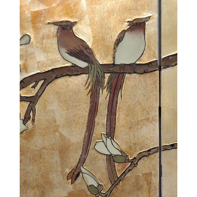 Chinese Export Six-Panel Gilt Landscape Coromandel Screen 8 Ft For Sale - Image 16 of 18