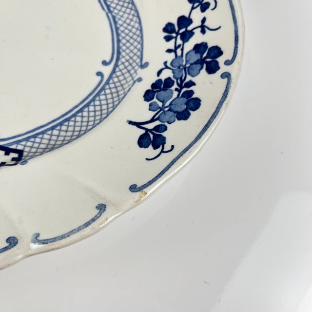 Large Oval Terre de Fer Jane Model Platter from KG Lunéville, 1900s For Sale - Image 5 of 12