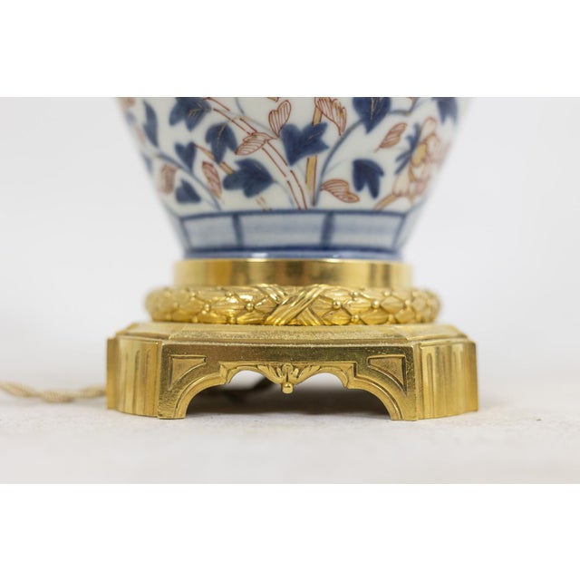 Lamp in Imari Porcelain and Gilt Bronze, 1880s For Sale - Image 11 of 14