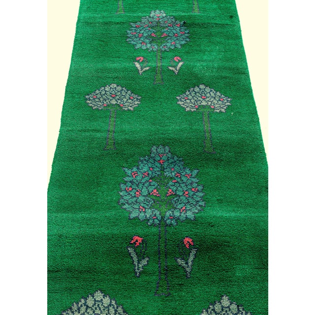 Antique Donegal Runner by C.F.A. Voysey (Fragment) Size: 3'0" × 13'0" (91 × 396 cm) Color: Blue, Green, Purple, Red This...