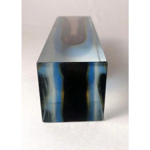 Murano Sommerso Colored Glass Vases by Alessandro Mandruzzato, 1960s, Set of 2 For Sale - Image 9 of 13