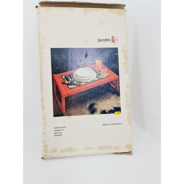 Red Vintage Side Table by Luigi Massoni, 1970s For Sale - Image 8 of 10