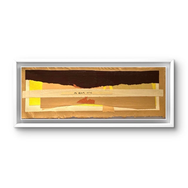 Highly technical mid century modern paper and paint collage.