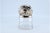Glass Bottle with Embossed Silver Lid and Pine Cone-Shaped Handle For Sale - Image 9 of 11