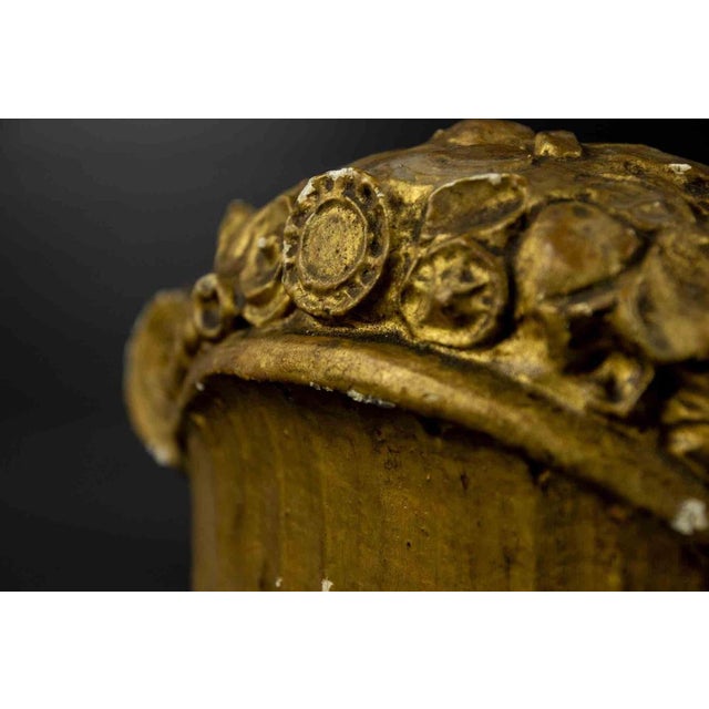 Gilded Terracotta Centerpiece, Italy, Mid-20th Century For Sale - Image 3 of 5
