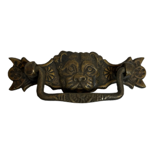 Victorian Cast Iron Dog Drawer Pulls