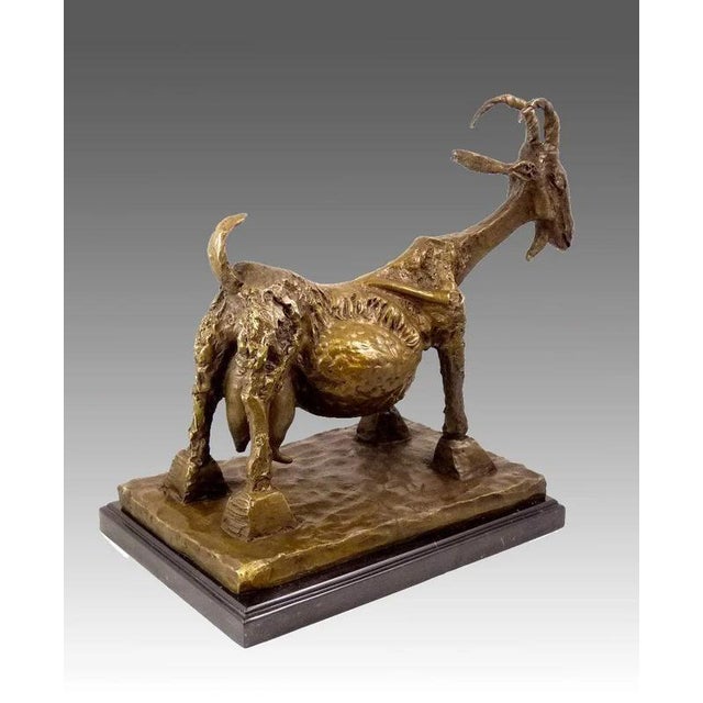 Sculpture of a Goat, 2025, Bronze For Sale - Image 6 of 7