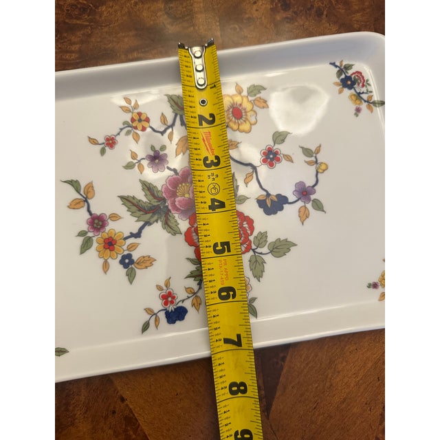 Vintage Limoges France Porcelain Hand Painted 10"x 7" Serv Ing Plate Tray For Sale In New York - Image 6 of 12