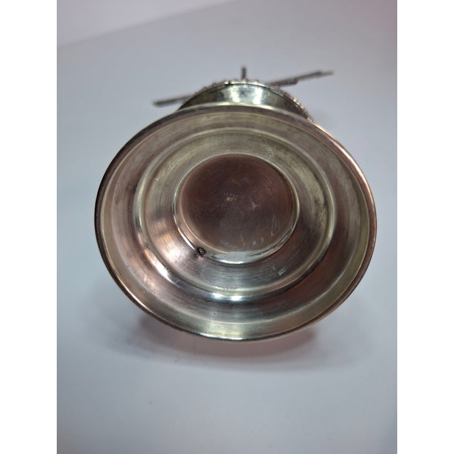 Vintage 925 Sterling Silver Judaica Besamim Windmill Spice Box - Mid-20th C. For Sale - Image 11 of 17