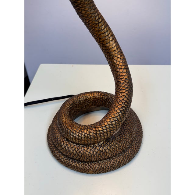 Brett Beldock for Cb2 Snake Bronze Table Lamp For Sale - Image 11 of 12