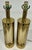 Rare find- fabulous pair or 1970s modernist table lamps by Pierre Cardin for Laurel Lamp. Polished brass finish.