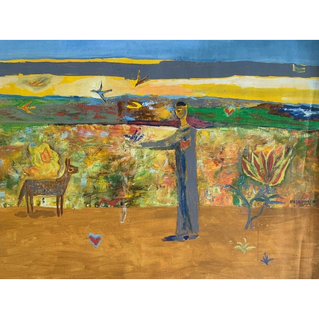 Iszchan Nazarian, Saint Francis, Acrylic on Canvas, 2014 For Sale - Image 6 of 7