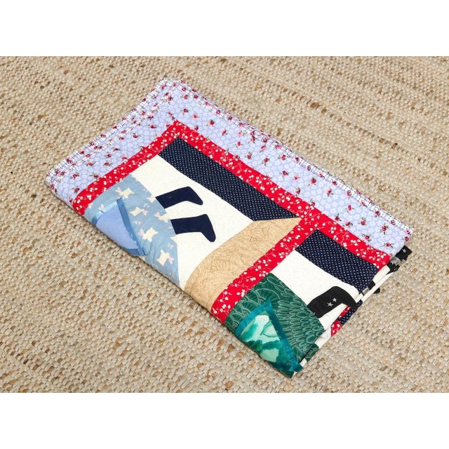 Copper Girl Art Quilt Patchwork For Sale - Image 8 of 10