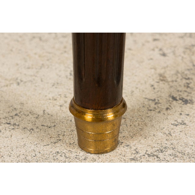 Antique French Louis XVI Style Rosewood Dining Table With Floral Inlay For Sale - Image 14 of 18