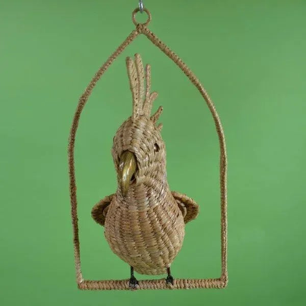 Boho Chic Cockatoo on a Swing Mario Lopez Torres For Sale - Image 3 of 9