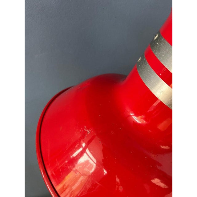 Space Age Red Bucket Pendant Lamp from Ateljé Lyktan For Sale - Image 9 of 11