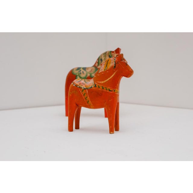 Vintage Swedish Handpainted Dala Horse by Nils Olsson, 1920s For Sale - Image 11 of 13