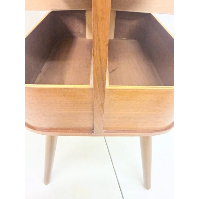 Wood Mid-Century Modern Danish Sewing Box, 1960s For Sale - Image 7 of 10