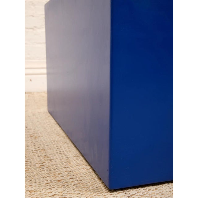 Paint Cobalt Blue Mid Century Coffee Table For Sale - Image 7 of 8