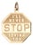 Vintage Charm I'll Never Stop Loving You C1955 14k Gold Mid Century Pendant For Sale