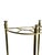 Vintage Cast Brass Demi Lune Umbrella Stick Stand With Pineapple Finials For Sale - Image 15 of 17