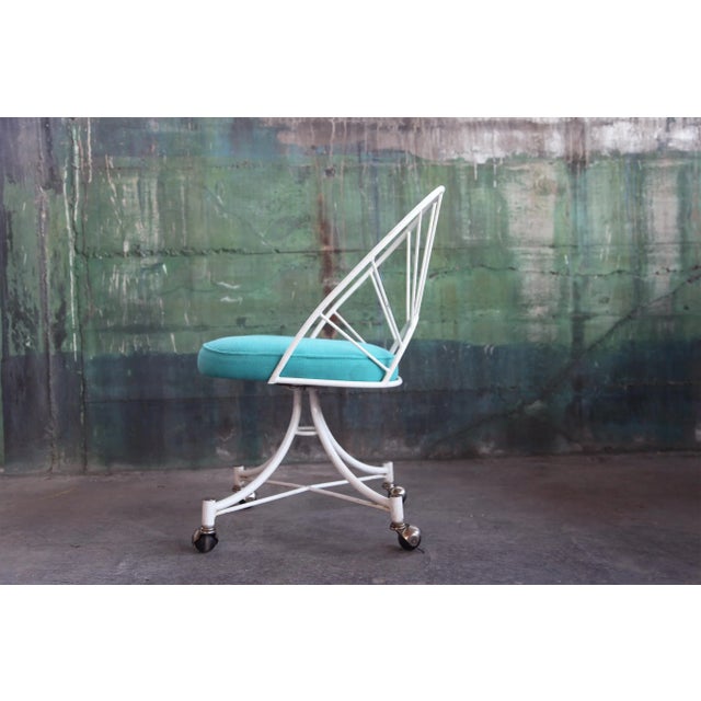 1960s Mid-Century Modern Acapulco Style Rolling Office Chair For Sale - Image 4 of 9