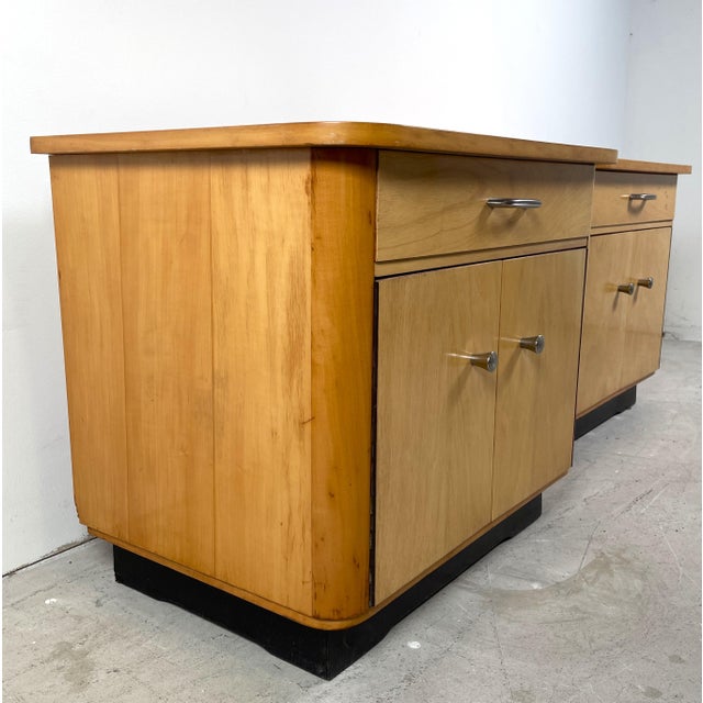 Wood Bedside Tables, 1960s, Set of 2 For Sale - Image 7 of 14