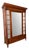 Antique French Style Oak Wardrobe with Mirrored Door For Sale