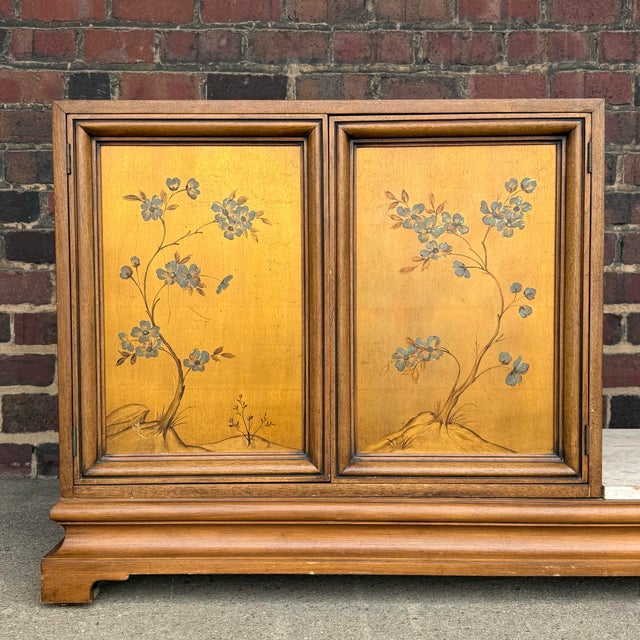 Asian In the Style Roenzo Rutili Possibly Henredon 3 Part Credenza Storage Display Cabinet For Sale - Image 3 of 12